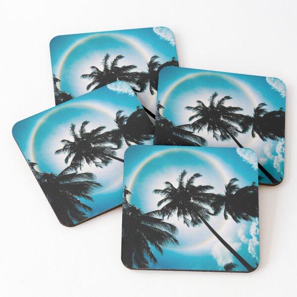 Item preview, palm trees rainbow clouds designed and sold by cutecrazytshirt.