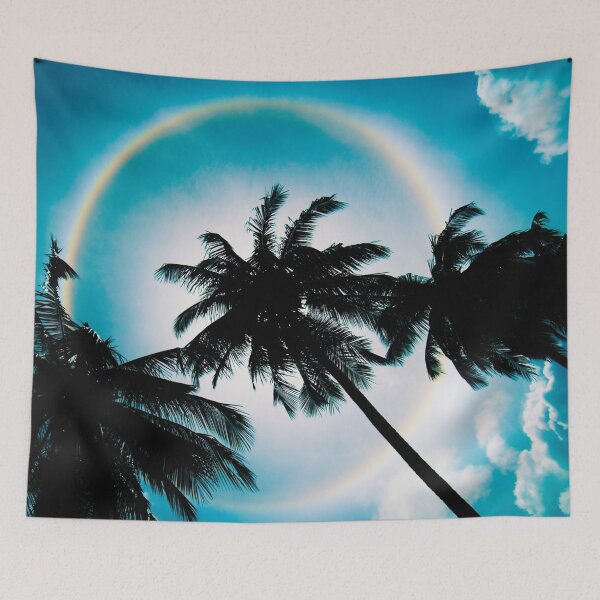 Item preview, palm trees rainbow clouds designed and sold by cutecrazytshirt.