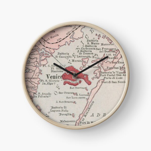 Item preview, Old Venice Italy Map (1912) Vintage Venezia Italia Atlas designed and sold by BravuraMedia.