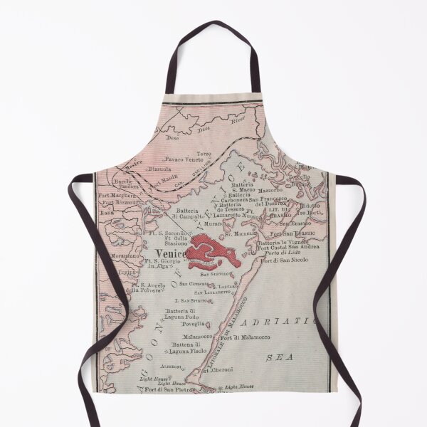 Item preview, Old Venice Italy Map (1912) Vintage Venezia Italia Atlas designed and sold by BravuraMedia.