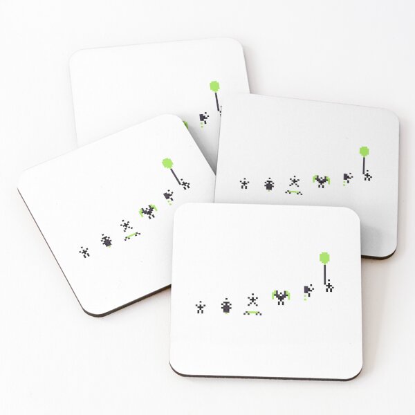 Item preview, Evolution of flight - Pixelated stick figure finding flight designed and sold by For the love of Pixels.