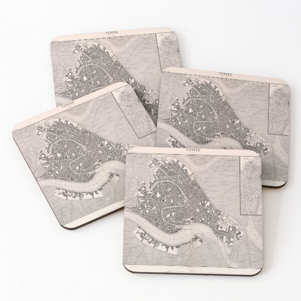 Item preview, Old Venice Italy Map (1846) Vintage Venezia Italia Atlas designed and sold by BravuraMedia.