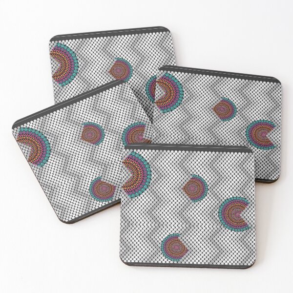 Item preview, Aboriginal art australian dotart points black white colors australia designed and sold by MeryemSpace.