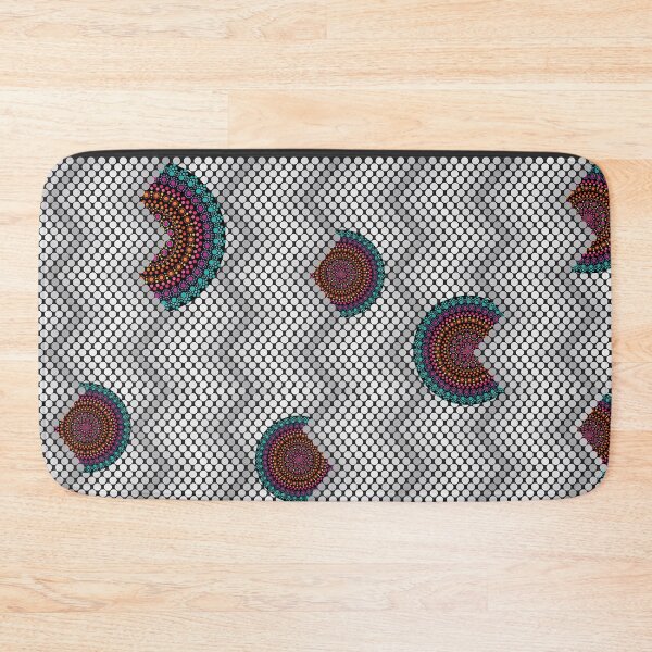 Item preview, Aboriginal art australian dotart points black white colors australia designed and sold by MeryemSpace.