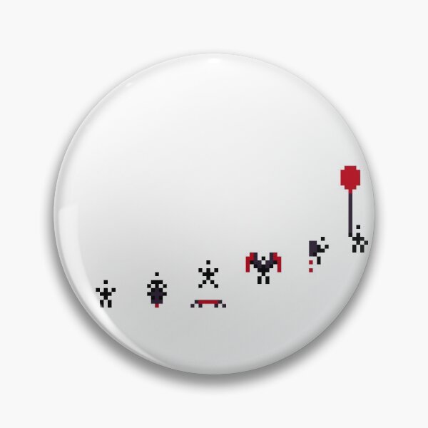 Item preview, Evolution of flight - Pixelated stick figure finding flight designed and sold by For the love of Pixels.