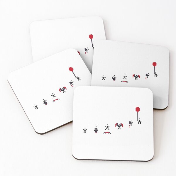 Item preview, Evolution of flight - Pixelated stick figure finding flight designed and sold by For the love of Pixels.