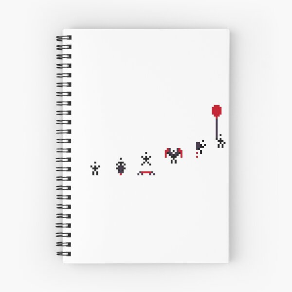 Item preview, Evolution of flight - Pixelated stick figure finding flight designed and sold by For the love of Pixels.