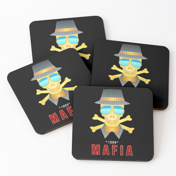 Item preview, Mafia - skull with a costume, hat and glasses designed and sold by beben93.