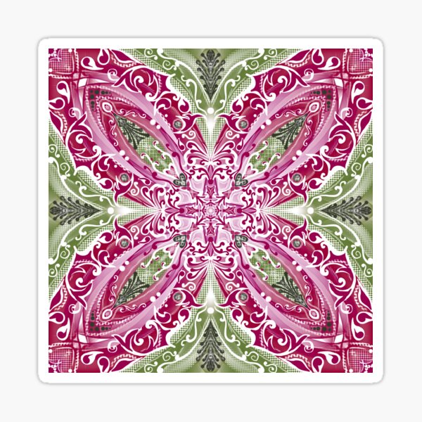 Mandala voller Gartenzauber Sticker