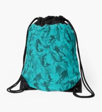 Divers and mermiads Drawstring Bag