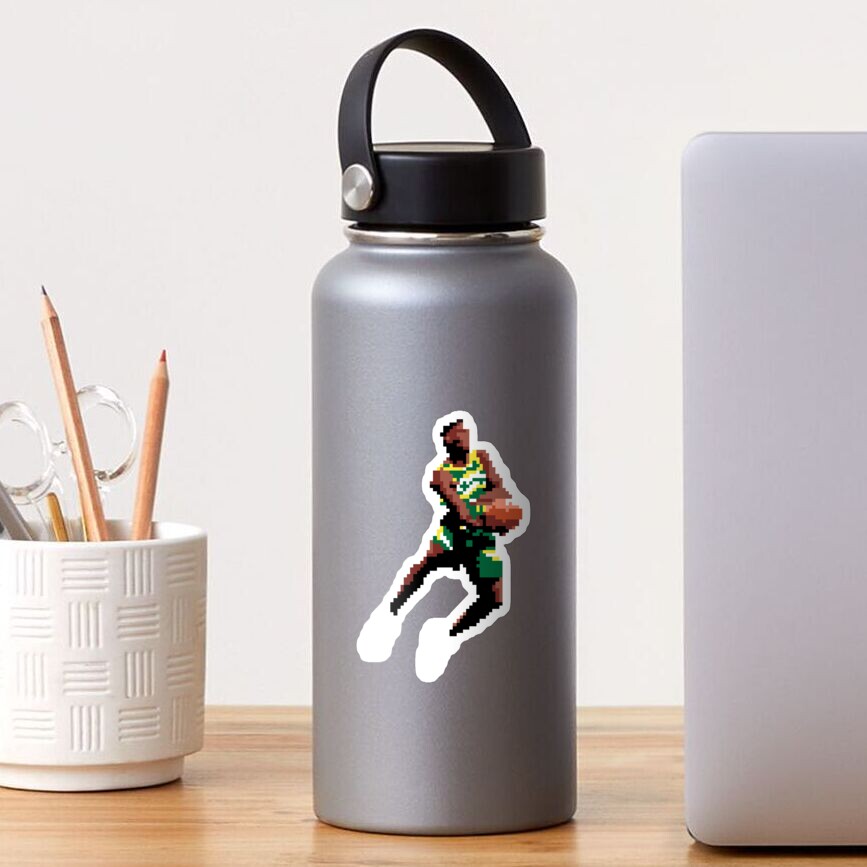 Shawn Kemp pixel windmill dunk Sticker