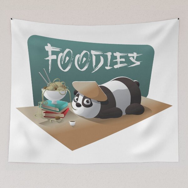Item preview,  cute Panda In Hungry designed and sold by ParadoxEnvision.