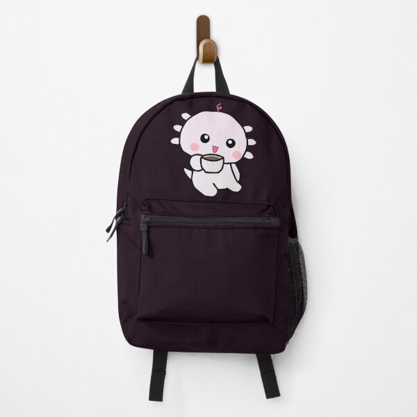 Item preview, Cute Baby Leucistic Axolotl Drinks Coffee designed and sold by lazarosdesign.
