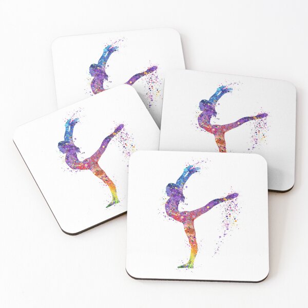 Item preview, Girl Gymnastics Sports Watercolor Gift designed and sold by LotusGifts.