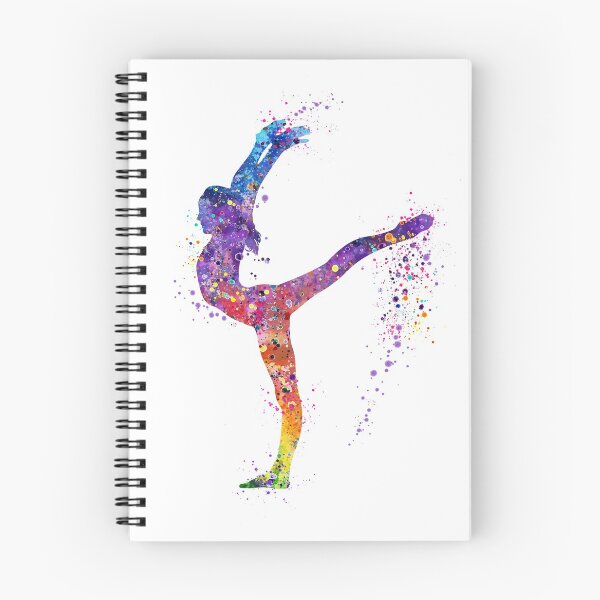 Item preview, Girl Gymnastics Sports Watercolor Gift designed and sold by LotusGifts.