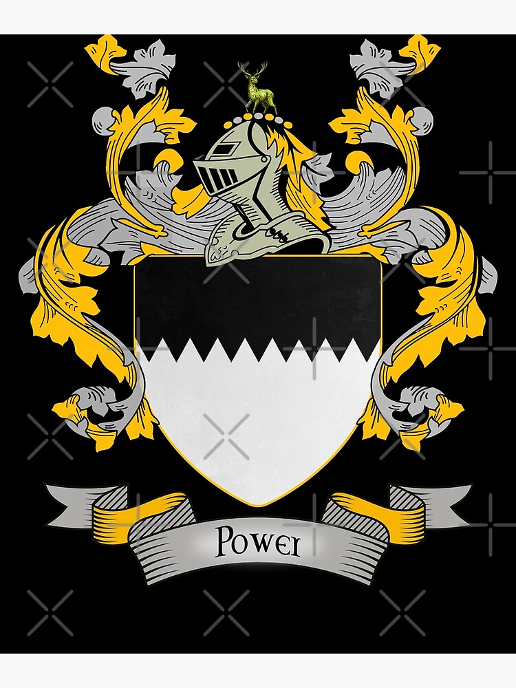 “Power Coat of Arms | Power Family Crest” Art Print for Sale by chuppys