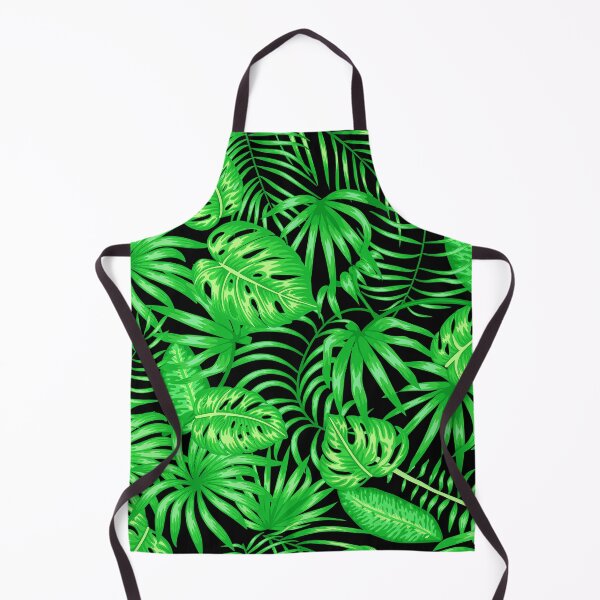 Item preview, Tropical Island-Style Palm Leaves Pattern On Black designed and sold by DEC02.