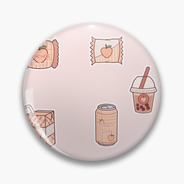 Item preview, Cute Peach Fruity Stickers designed and sold by mizzzzzyana.