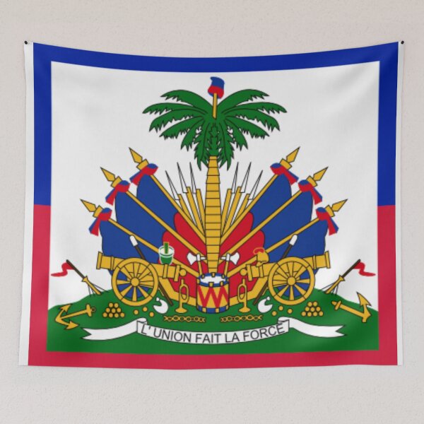 Item preview, Haiti Haitian Flag Coat of Arms Plain designed and sold by ShajenDesigns.