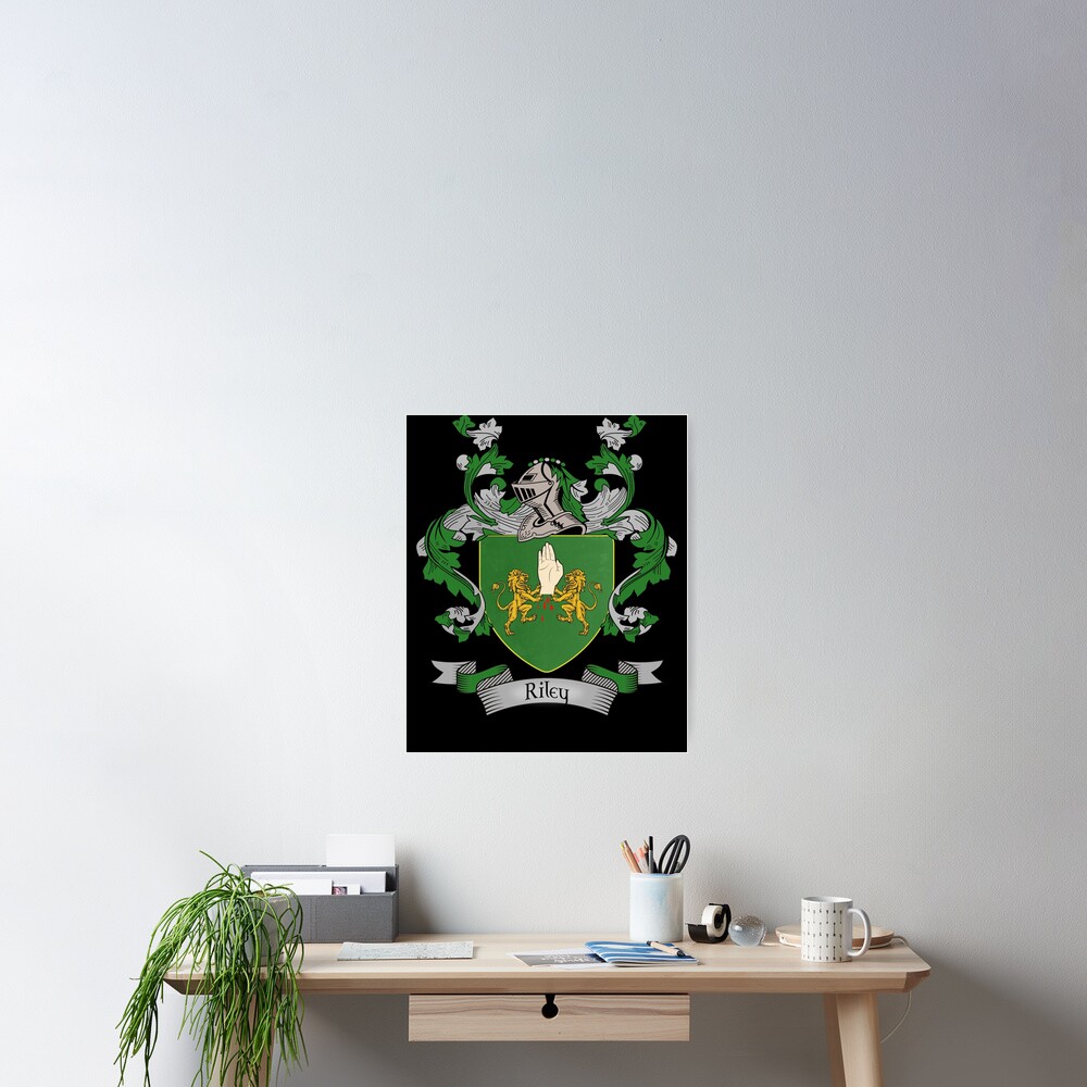 "Riley Coat of Arms Riley Family Crest" Poster by chuppys Redbubble