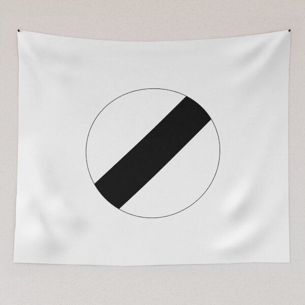 Item preview, UK National Speed Limit Speed Limit sign designed and sold by MintGubbins.