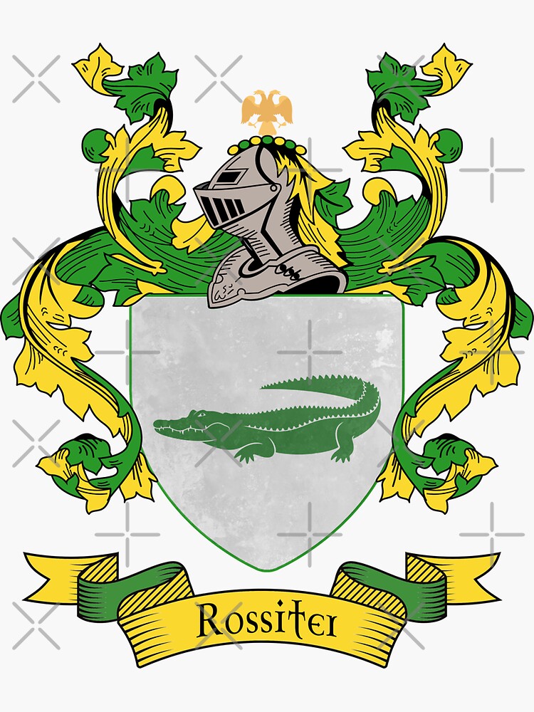 "Rossiter Coat of Arms Rossiter Family Crest" Sticker for Sale by chuppys Redbubble