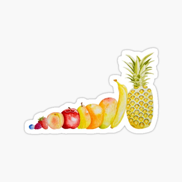 Fruit watercolor Sticker