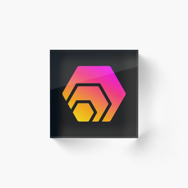HEX Crypto Hexagon Acrylic Block