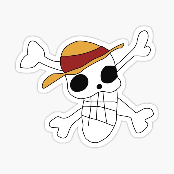 One Piece Logo That Luffy Draw Sticker For Sale By Magiquestickers Redbubble