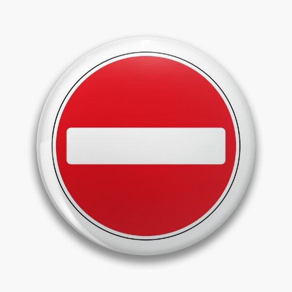 Item preview, UK No Entry Road Sign designed and sold by MintGubbins.