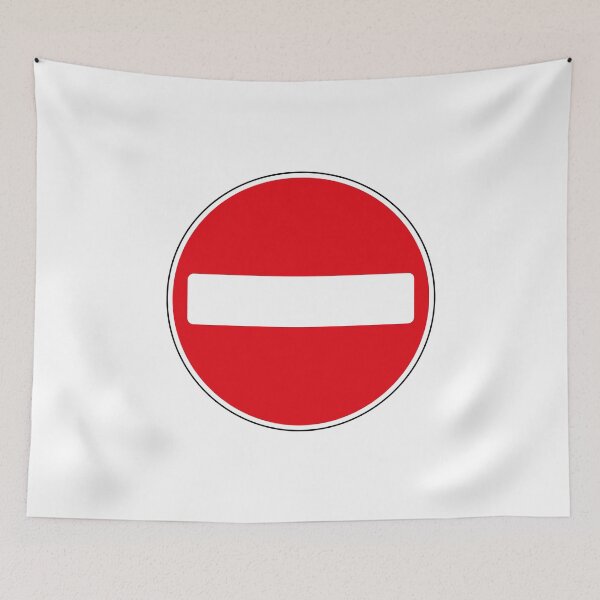 Item preview, UK No Entry Road Sign designed and sold by MintGubbins.