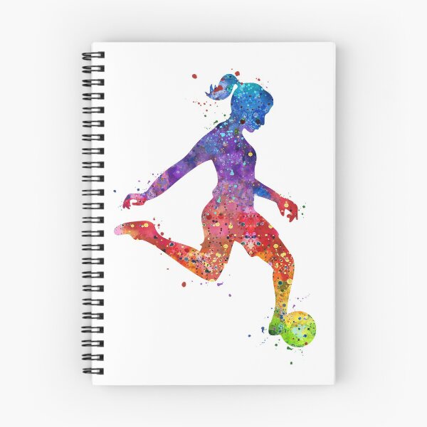 Item preview, Soccer Girl Player Colorful Watercolor Sports Gifts designed and sold by LotusGifts.