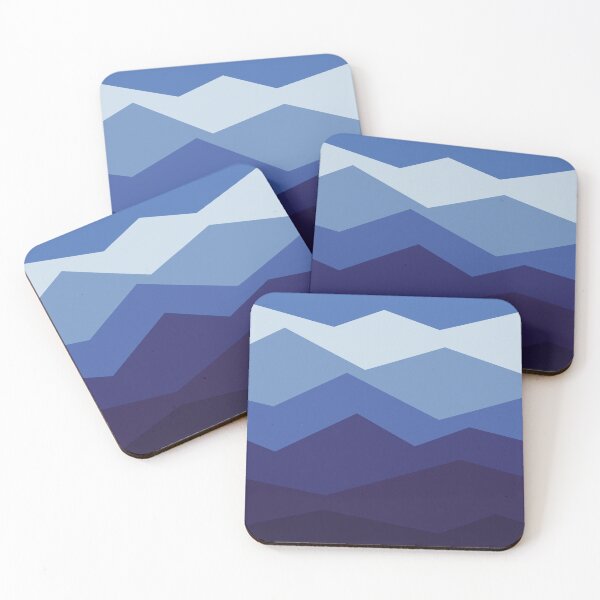 Item preview, Mountain Range – Deep Blue designed and sold by Monoman1a.