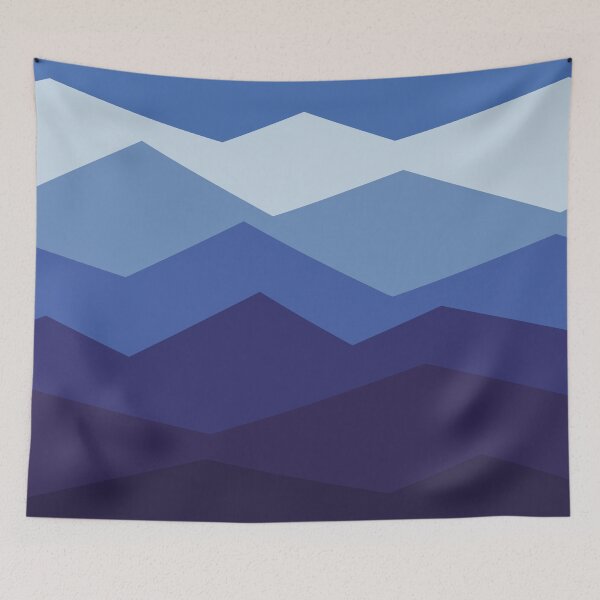 Item preview, Mountain Range – Deep Blue designed and sold by Monoman1a.