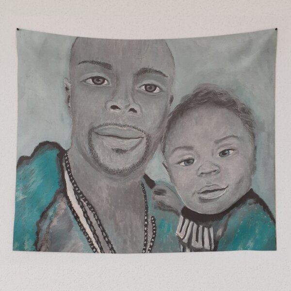 Item preview, Father and Son Bond by Charlotte VanRoss  designed and sold by Charlotte VanRoss fine art.