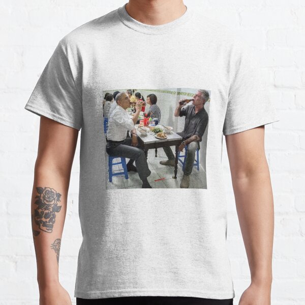 Bourdain and Obama Classic T-Shirt