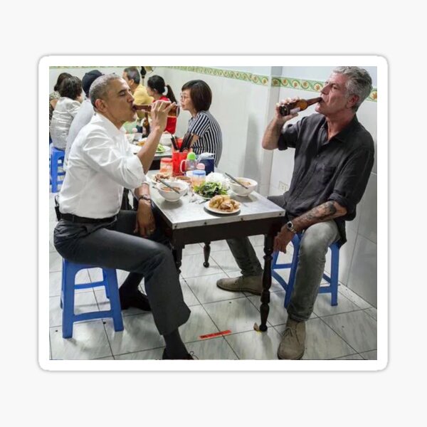 Aperçu de l'œuvre Bourdain et Obama créée et vendue par Soccer4ja9.