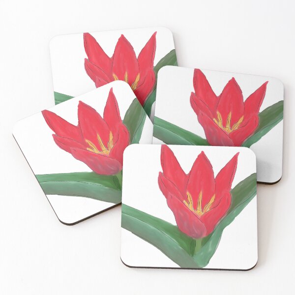 Item preview, Red Spring Tulip Watercolor  designed and sold by Phooo.