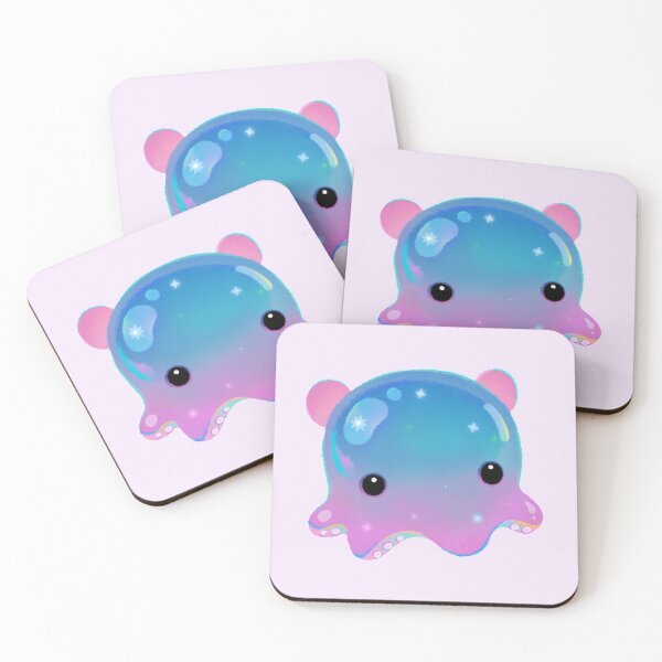 Grimpoteuthis (Dumbo Octopus) Coasters (Set of 4)