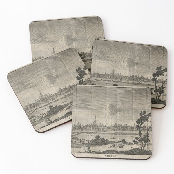 Item preview, Old Vienna Austria Map (1739) Vintage Wien City Atlas designed and sold by BravuraMedia.