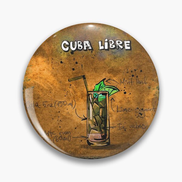 Artikelvorschau, Cuba-Libre-Cocktail-Rezept entworfen und verkauft von theshirtinator.