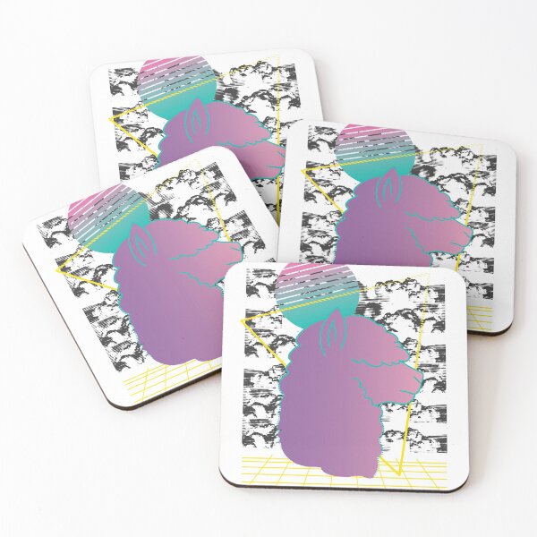 Item preview, Retro Alpaca Llama Vaporwave  designed and sold by TRIBExSPACE.