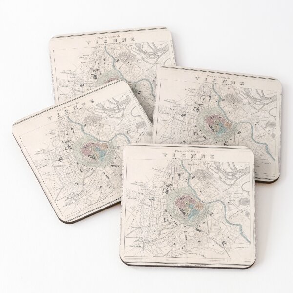 Item preview, Vienna Austria Antique Map (1906) Vintage Wein City Atlas designed and sold by BravuraMedia.