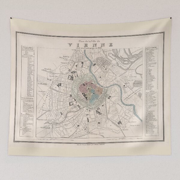 Item preview, Vienna Austria Antique Map (1906) Vintage Wein City Atlas designed and sold by BravuraMedia.
