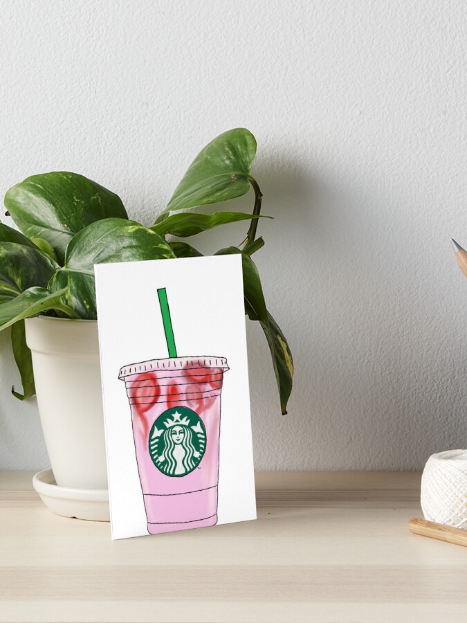 StarBucks Pink Drink Sticker by Lit-Merchandise, Redbubble