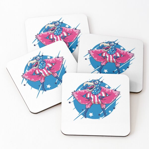 Item preview, Flamerican Flamingo US American Flag 4th July designed and sold by TRIBExSPACE.