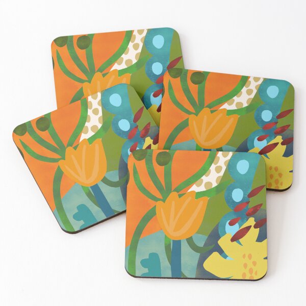 Item preview, Orange tulip collage designed and sold by honeysharpart.