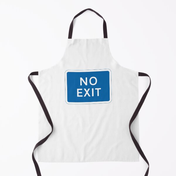 Item preview, UK No Exit Road Sign - Blue with white text designed and sold by MintGubbins.