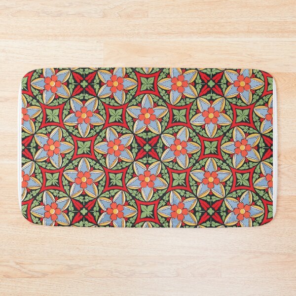 Item preview, Pattern with flowers stars and leaves designed and sold by Elnica.