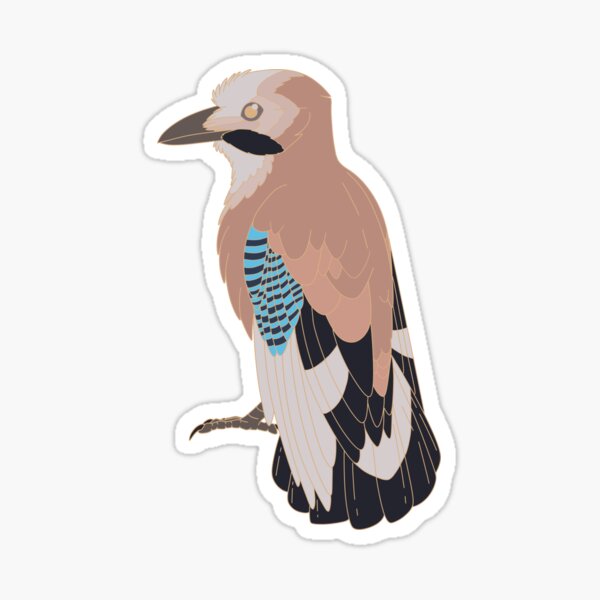 Item preview, Eurasian jay (gold outline) designed and sold by DragonArtist15.